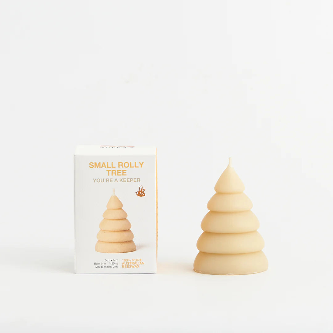 Australian Beeswax candles . Rolly Tree