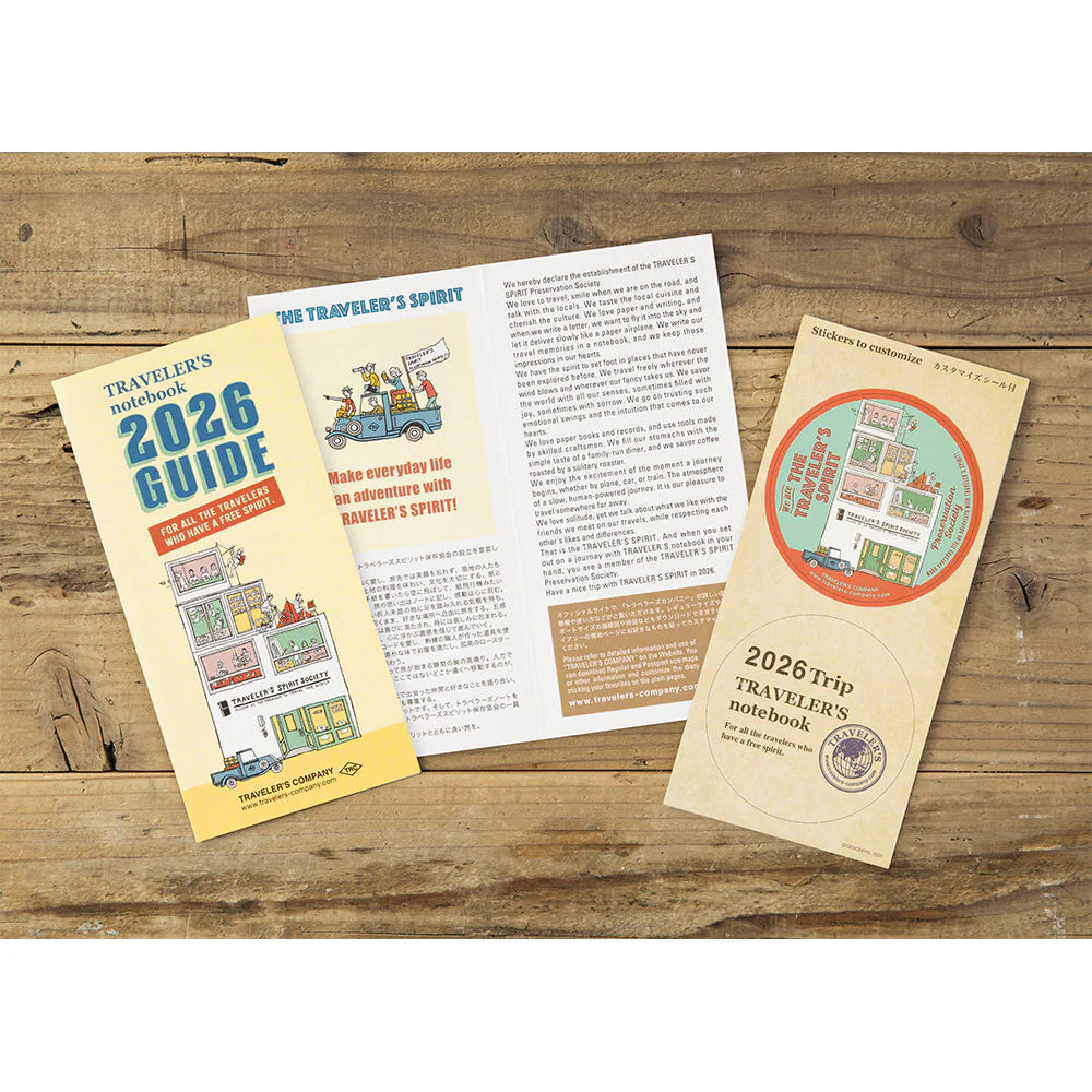 Traveler's Notebook Refill . 2026 Monthly Diary