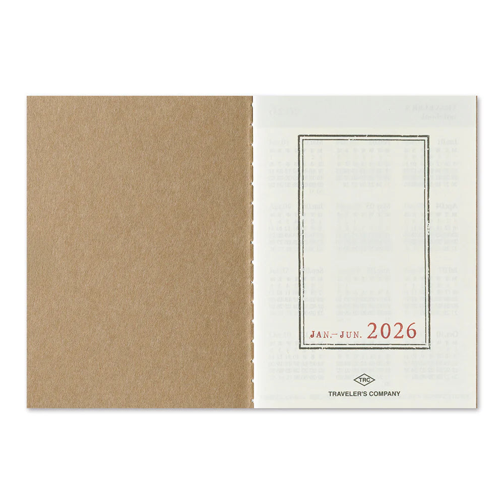 Traveler's Notebook Refill PASSPORT . 2026 Diary Weekly + Memo