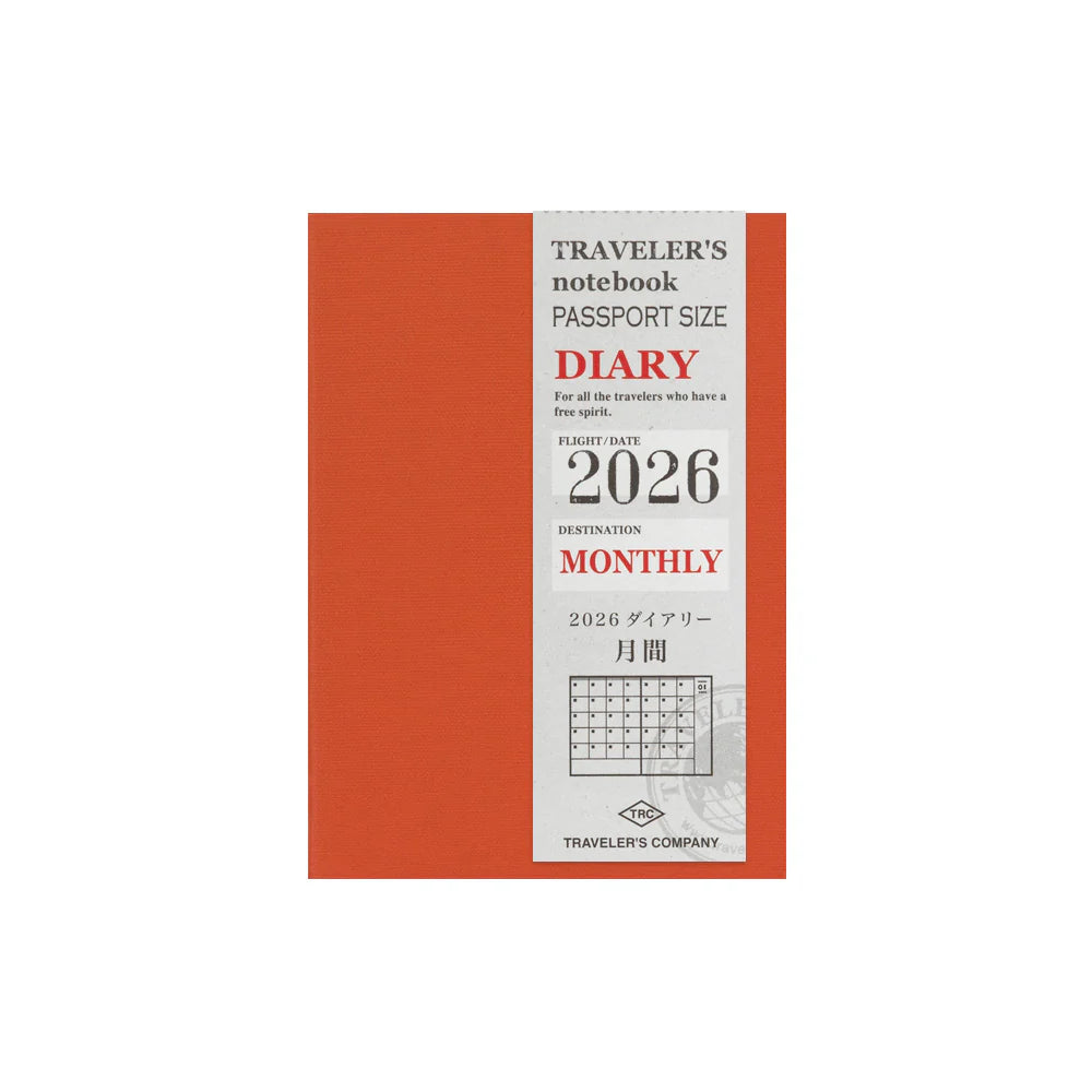 Traveler's Notebook Refill PASSPORT . 2026 Diary Weekly