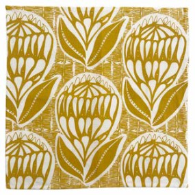 Napkin set . Waratah . Yellow