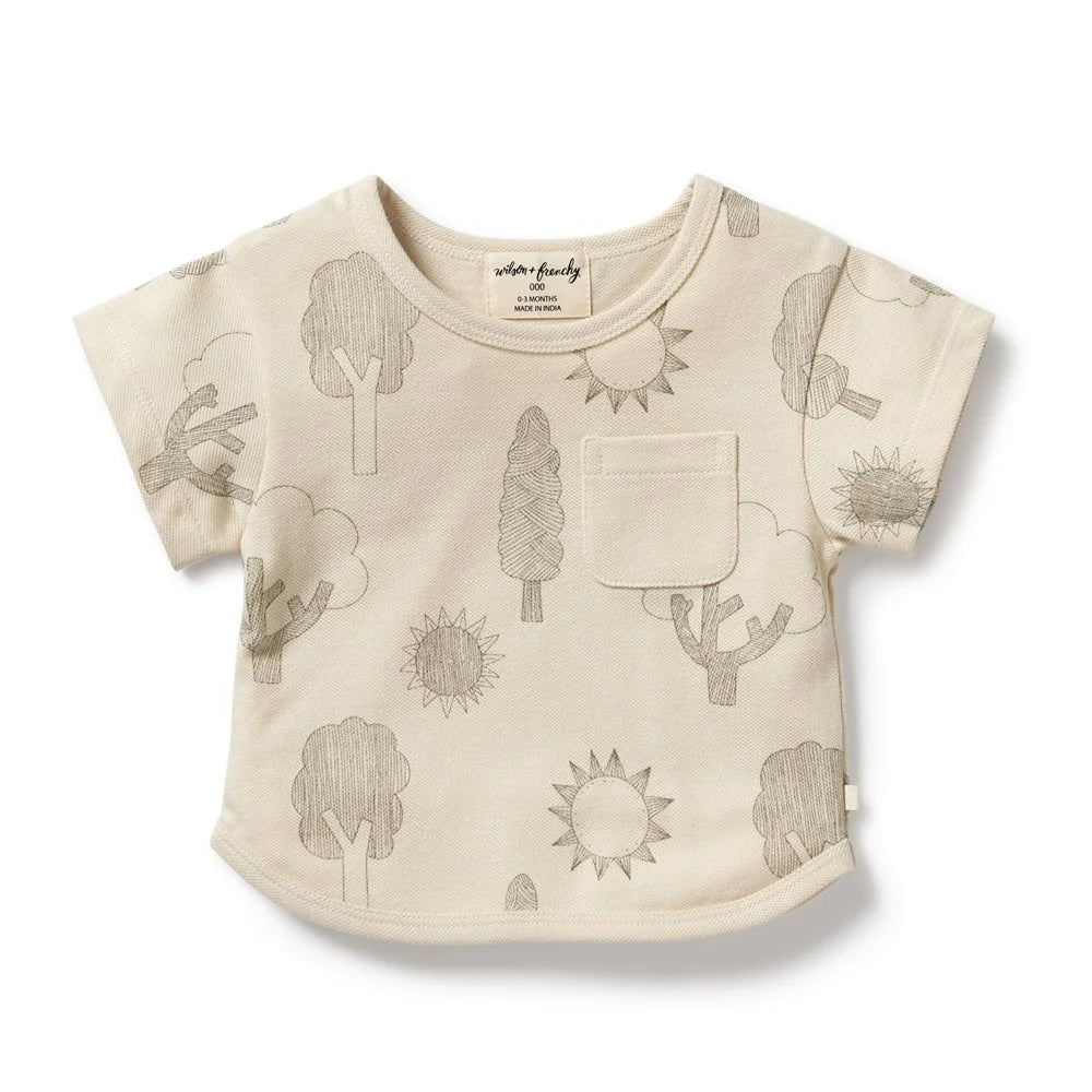 Organic Pique Cotton Tee . Park Life
