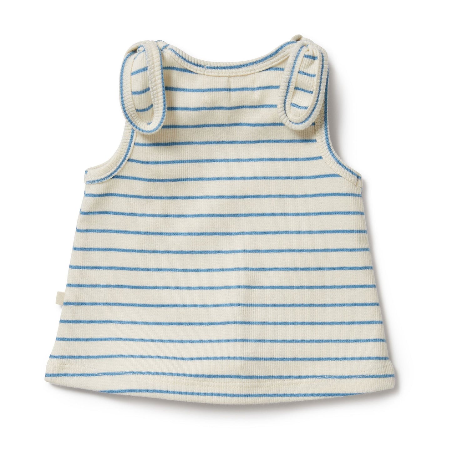 Top . Organic Rib Cotton . Petit Blue Singlet