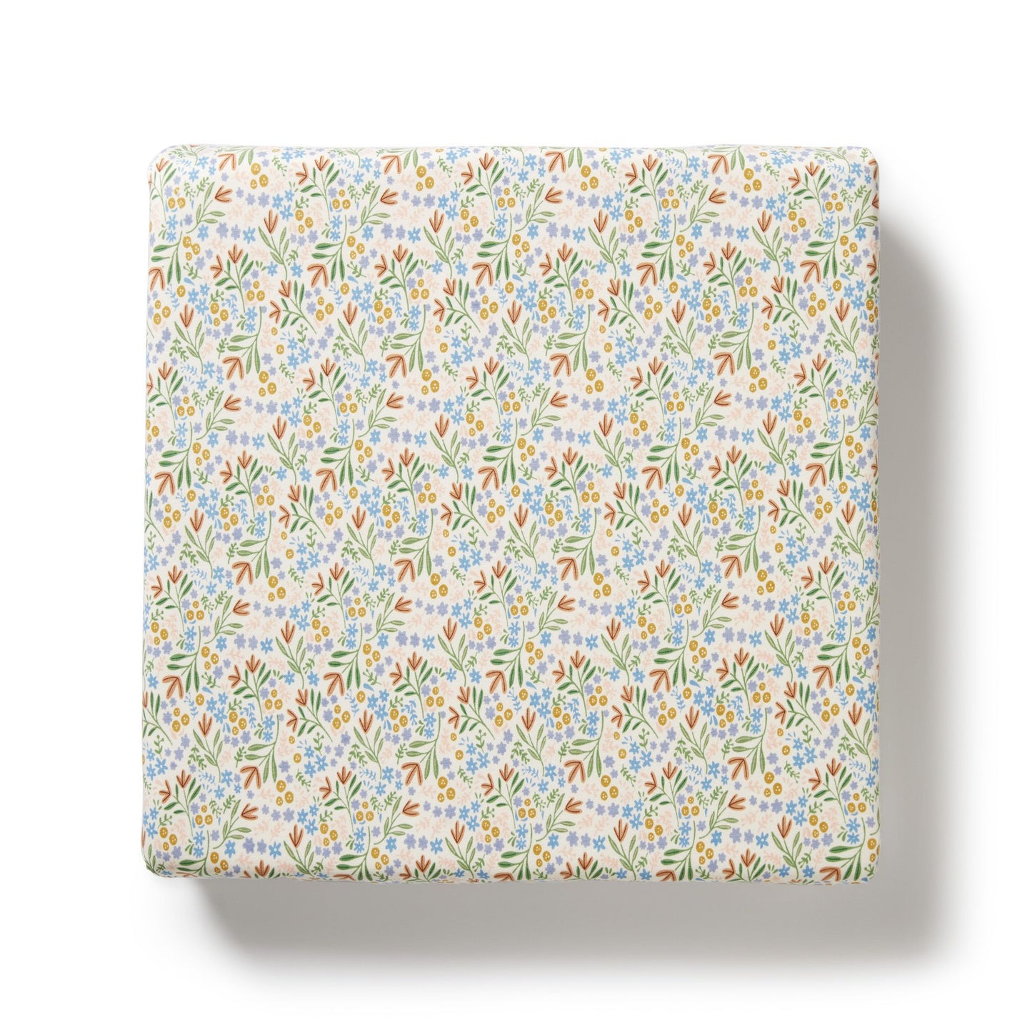 Organic Cotton Fitted Cot Sheet . Tinker Floral