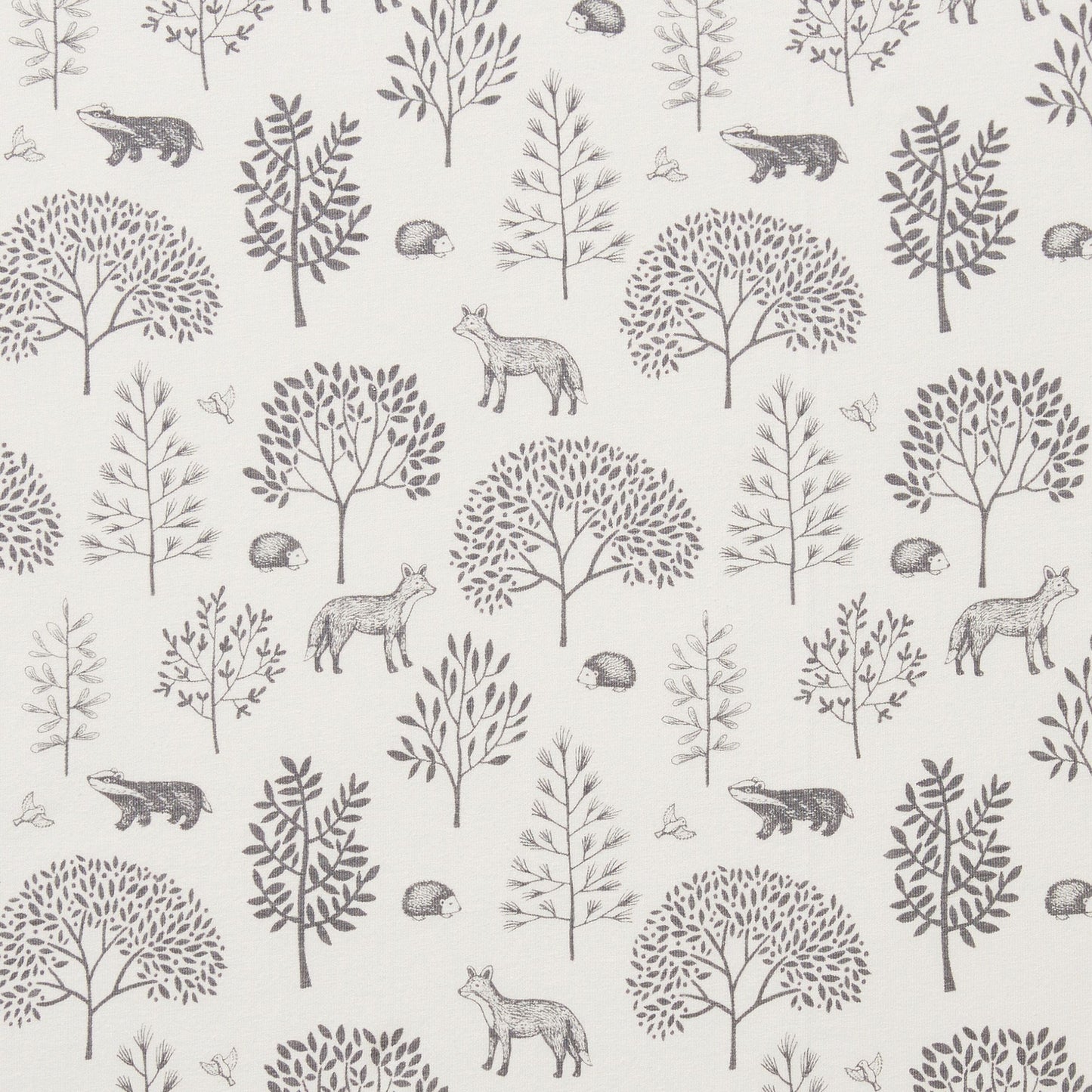 Organic Cotton Fitted Cot Sheet . Woodland