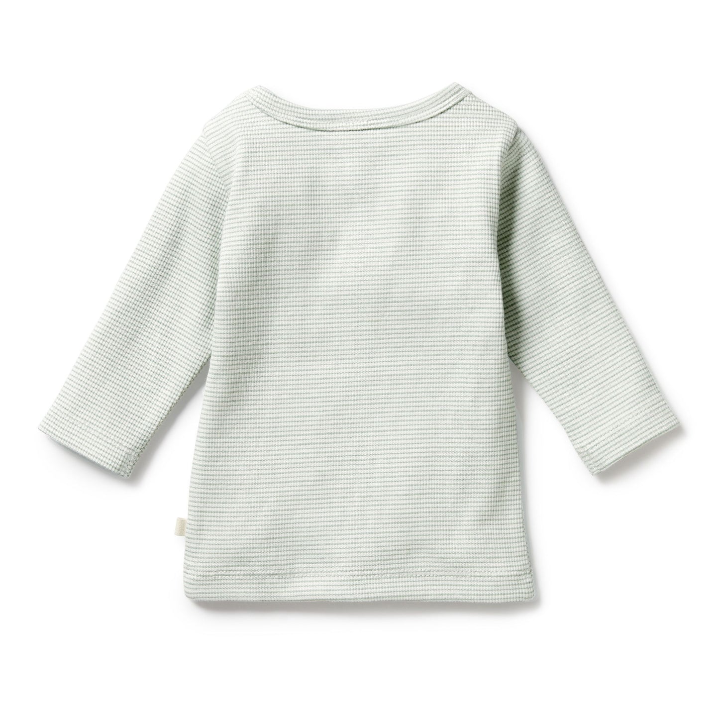 Organic Cotton Long Sleeve Tee . Fern Stripe