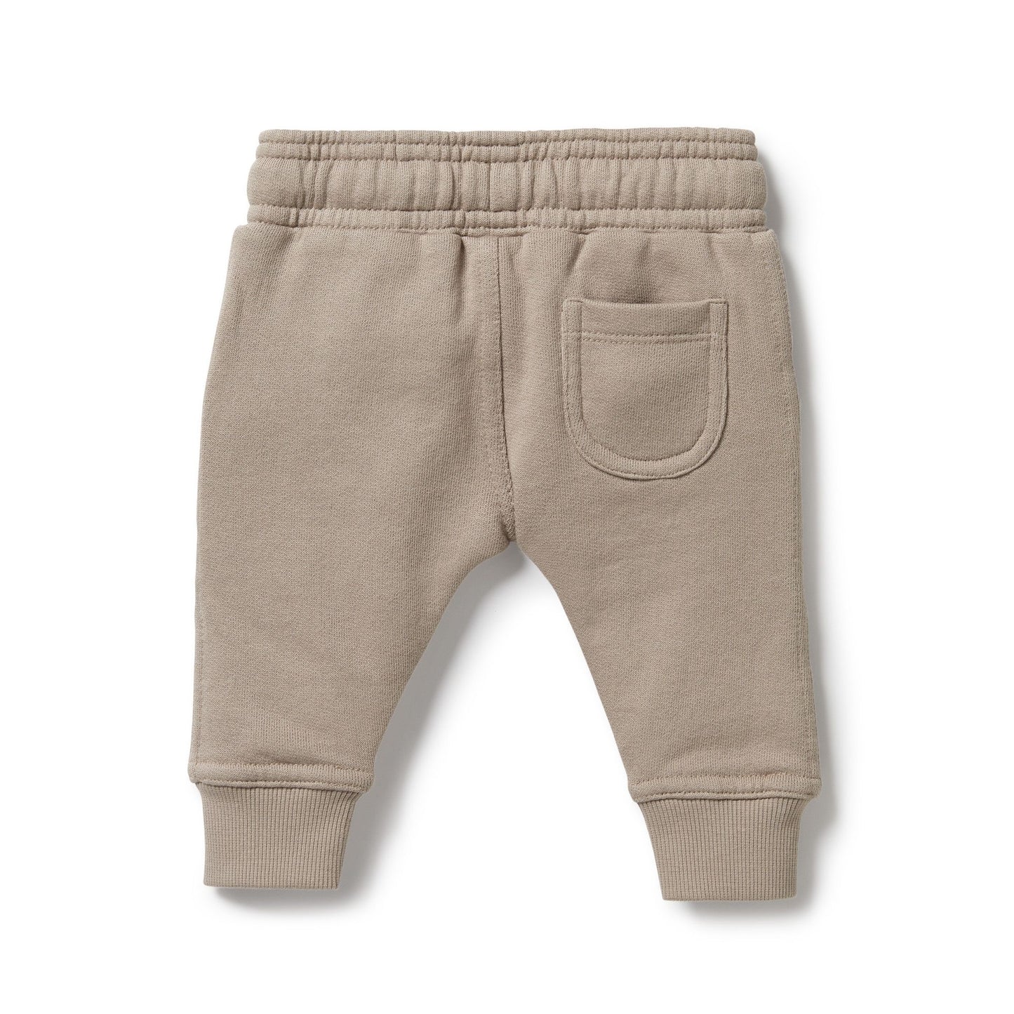 Organic Cotton French Terry Sweat Pant . Stone