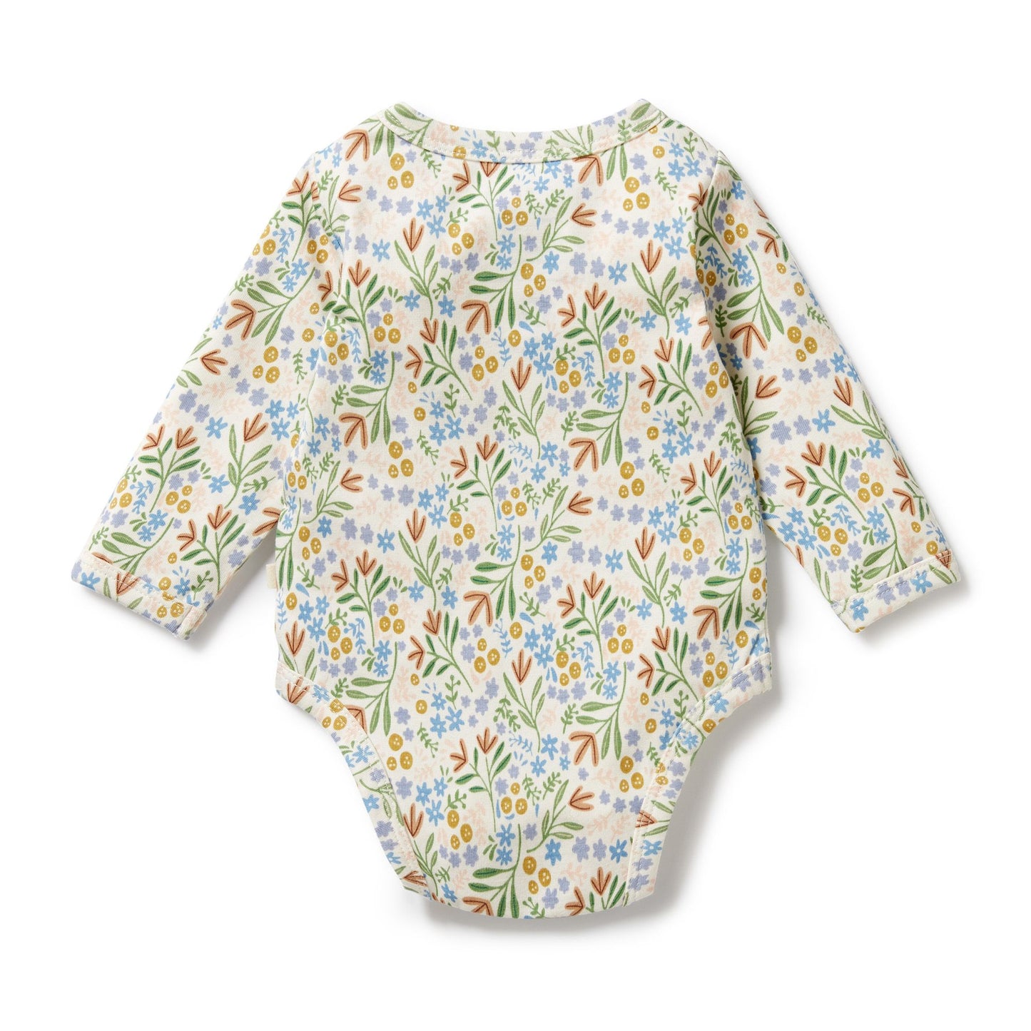 Organic Cotton Envelope Bodysuit . Tinker Floral
