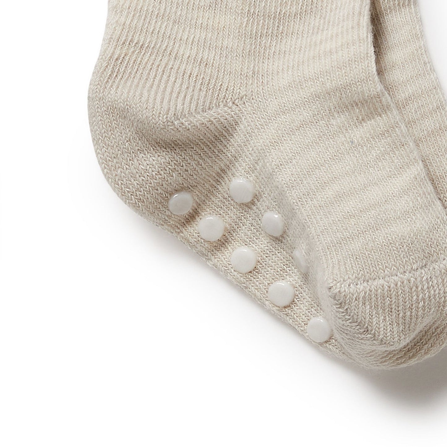 Organic Cotton Baby Socks . 3-pack . Clay