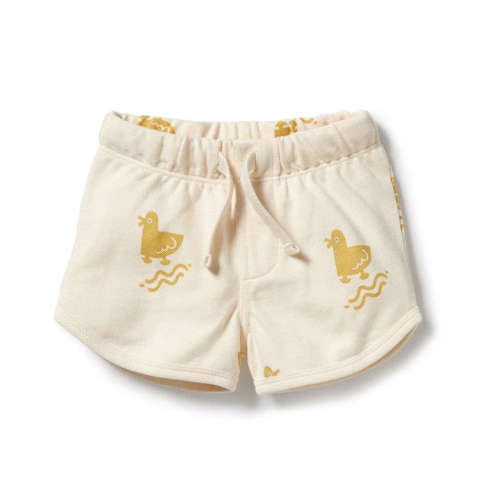 Organic Pique Cotton Short . Quack Quack