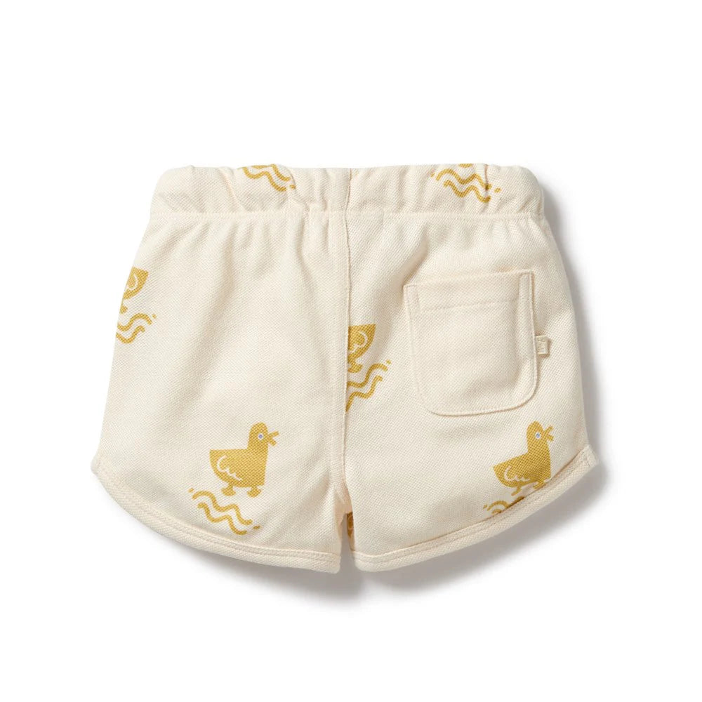 Organic Pique Cotton Short . Quack Quack