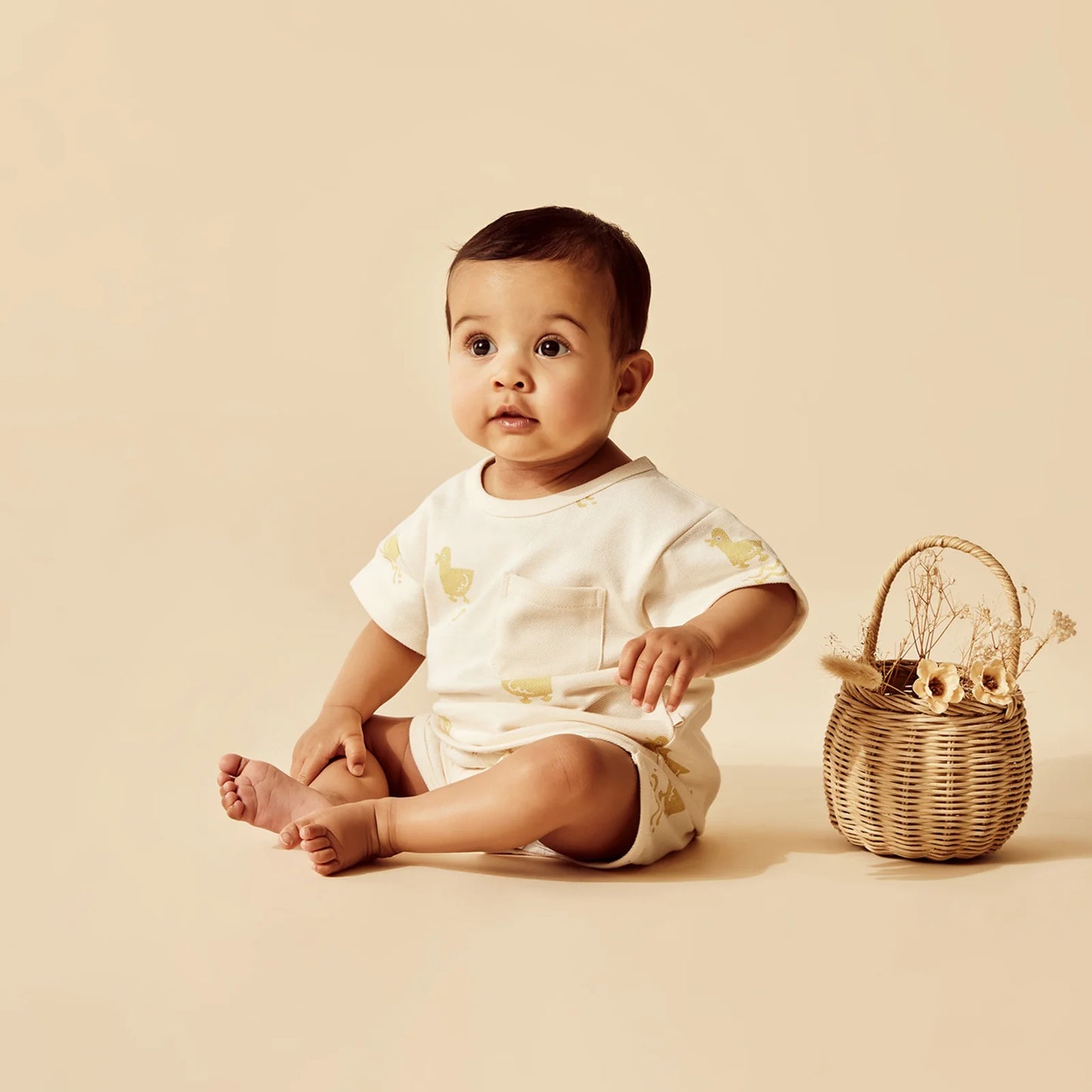 Organic Pique Cotton Short . Quack Quack