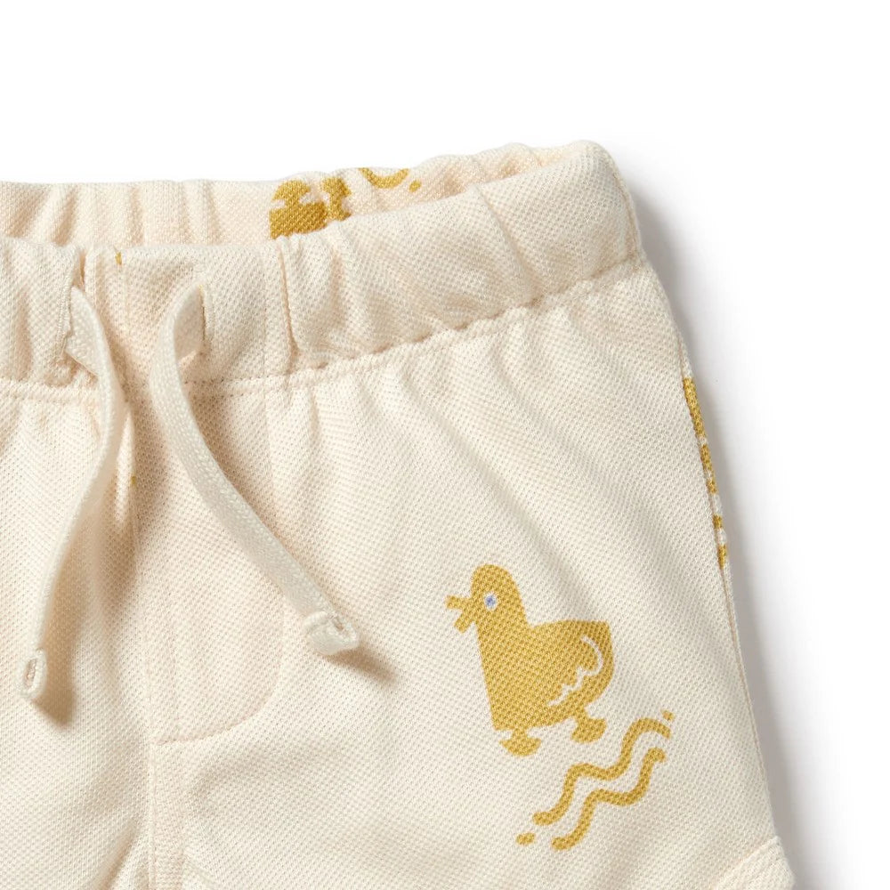 Organic Pique Cotton Short . Quack Quack