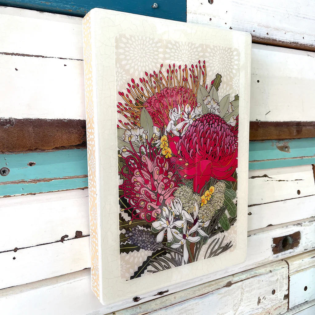 Maxi Woodblock . Native Bloom