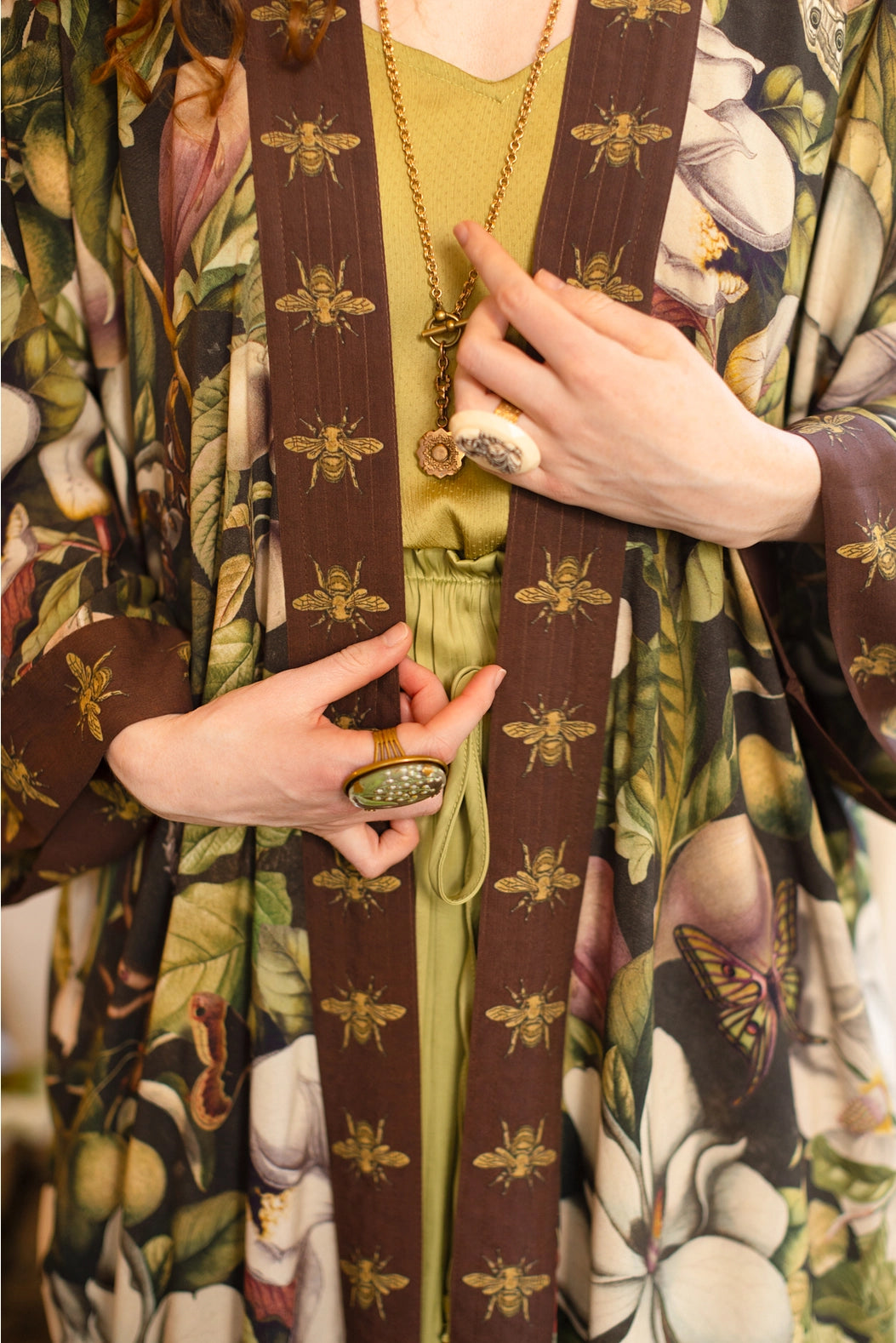 Opera Duster Kimono Robe . Fleur de Lune