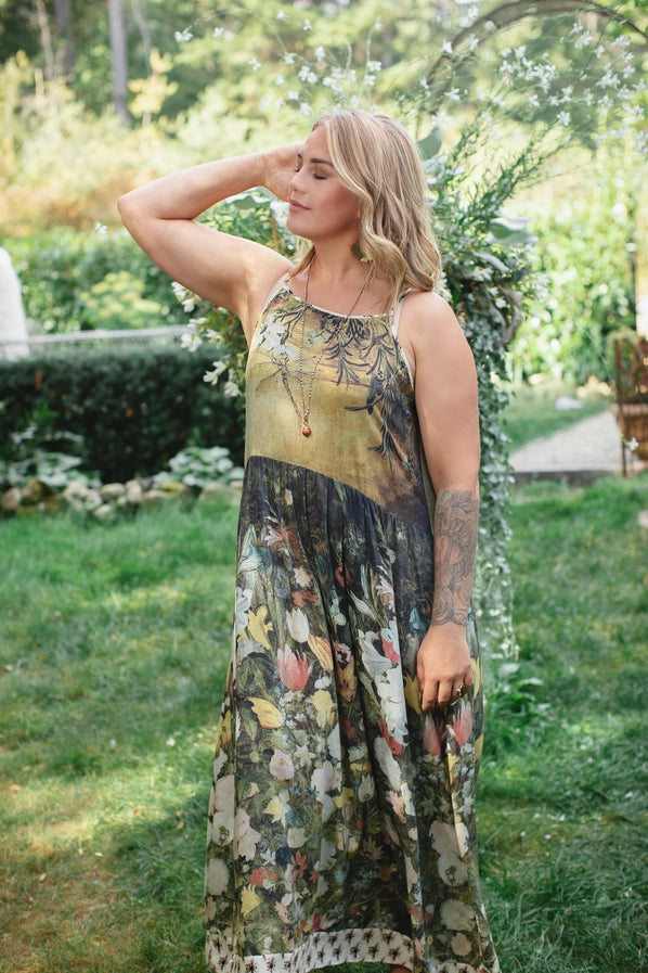 Slip Dress . I Dream In Flowers