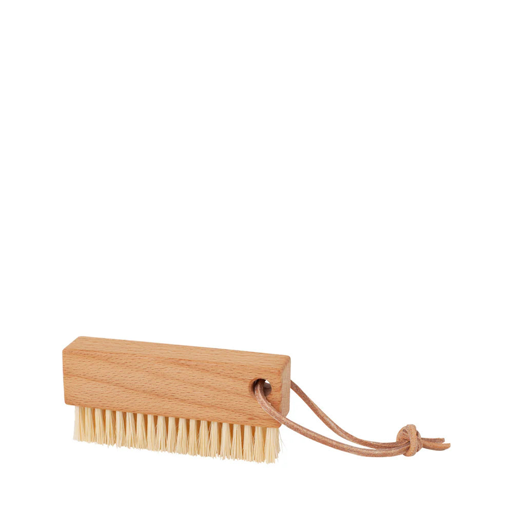 Nail Brush with Leather Strap