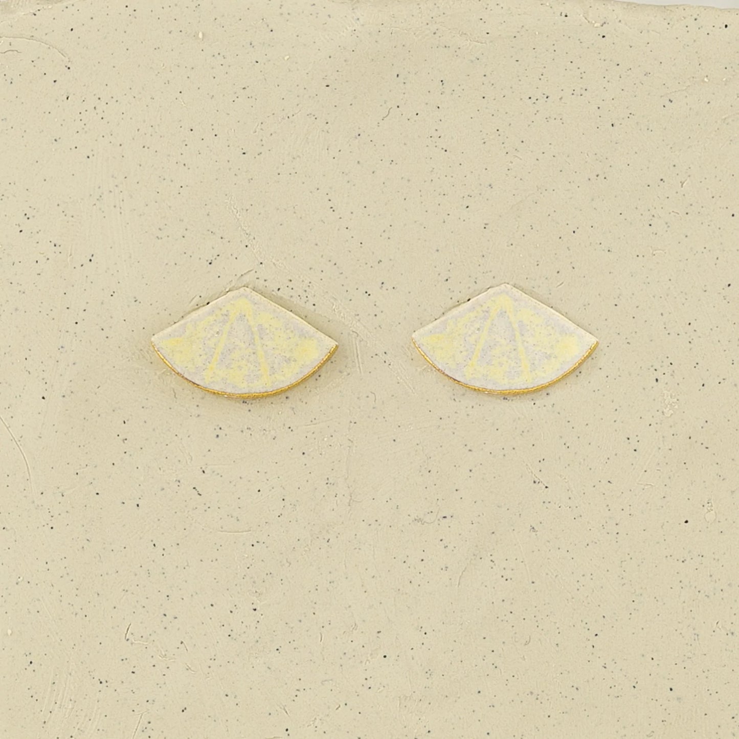 Slice Stud Earrings . Salt . Erin Lightfoot