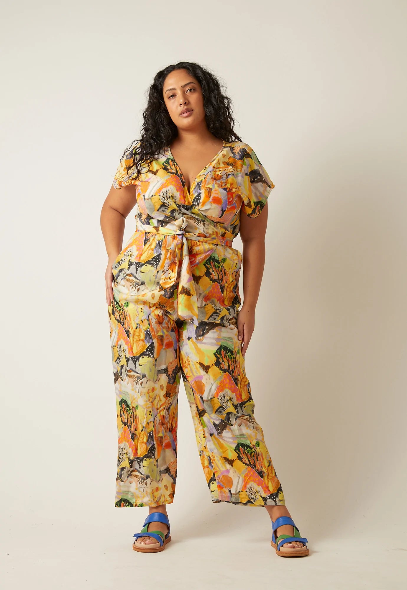 Kai Wrap Jumpsuit . Little Rann