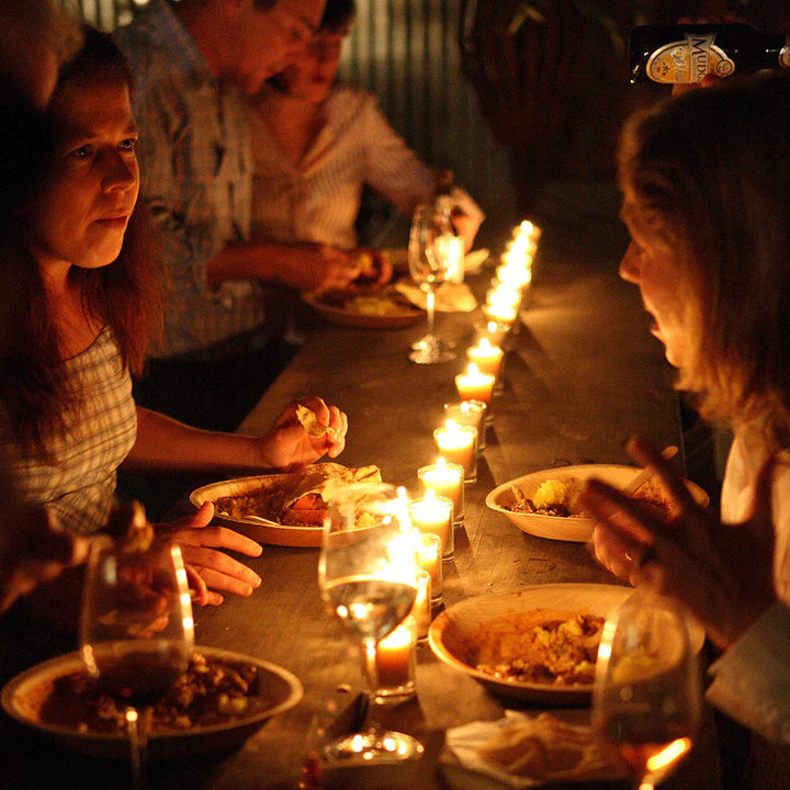 Australian Beeswax Candle . Glass Votive