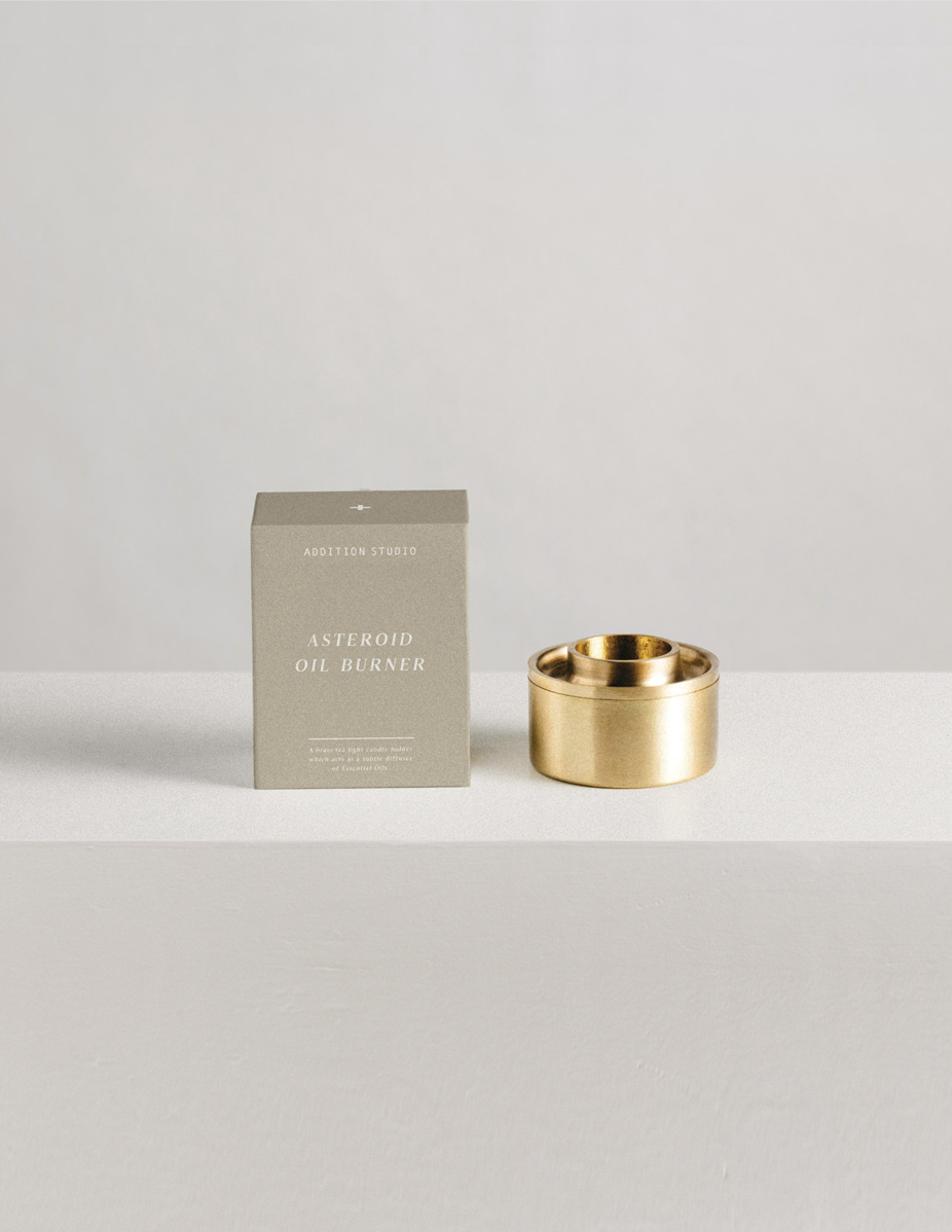 Brass oil burner Addition Studio stockist Perth