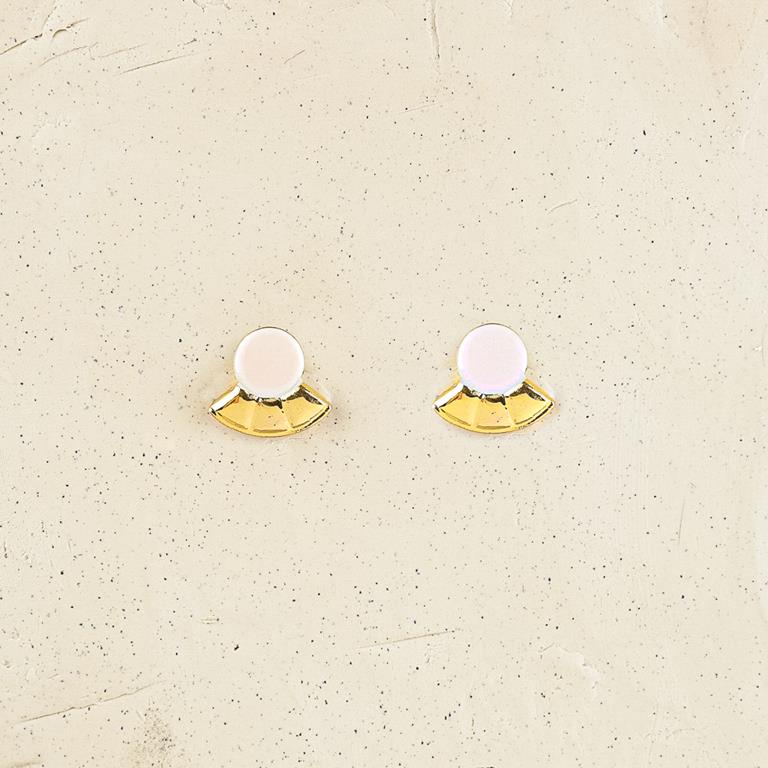 Friend Stud Earrings . Pink . Erin Lightfoot