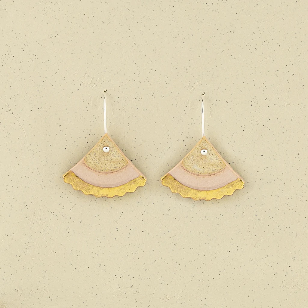 Ginko Drop Earrings . Pink + Dune . Erin Lightfoot