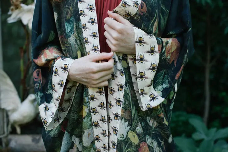 Opera Kimono Robe . I Dream In Flowers .