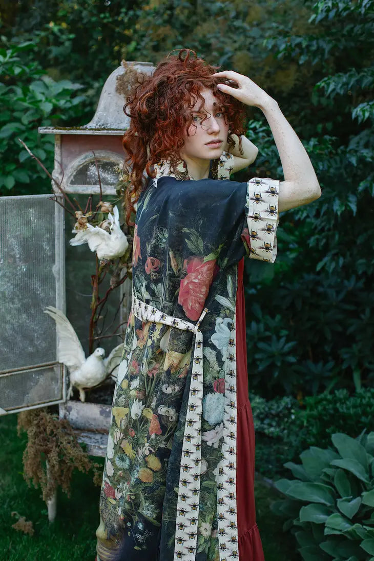 Opera Kimono Robe . I Dream In Flowers