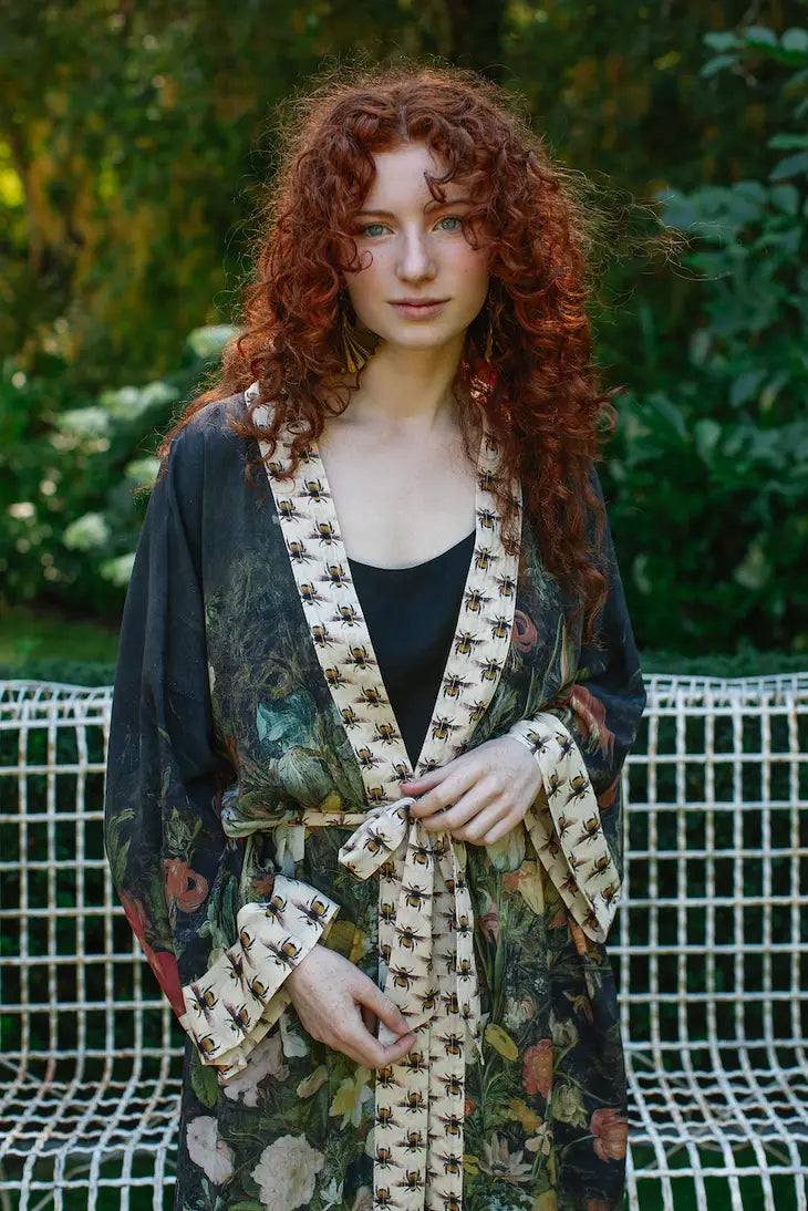 Opera Kimono Robe . I Dream In Flowers