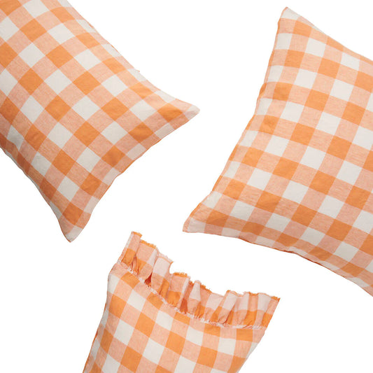 Pillowcase set . Peaches + Cream