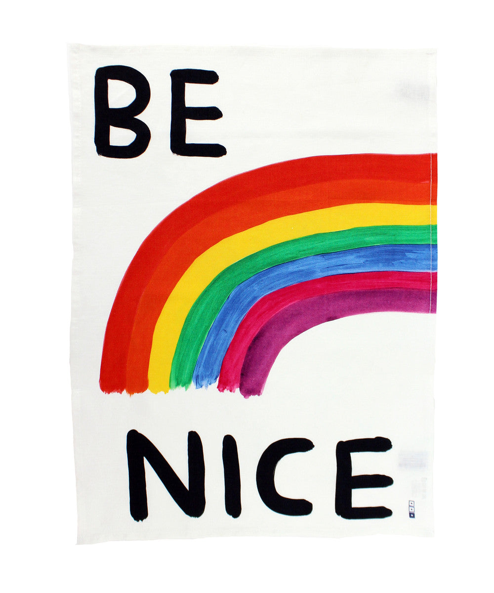 David Shrigley Be Nice t towel art Australia