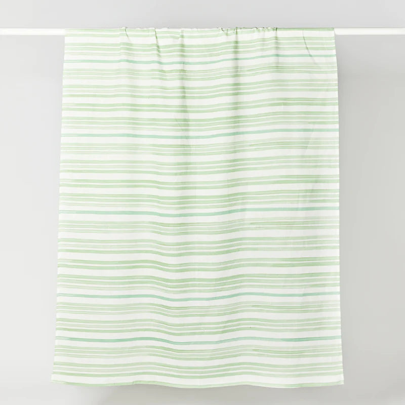 Bonnie and Neil tablecloth Perth stockist Green Stripe made in Australia