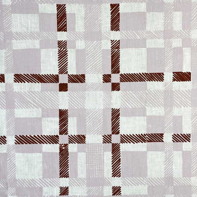 Table cloth . Tartan . Iris