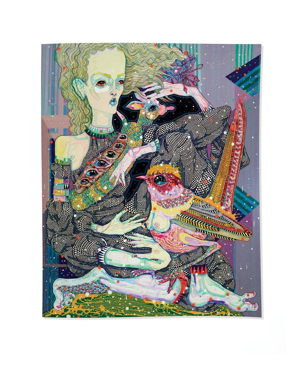 Art t towel . Shimmer Self x Del Kathryn Barton