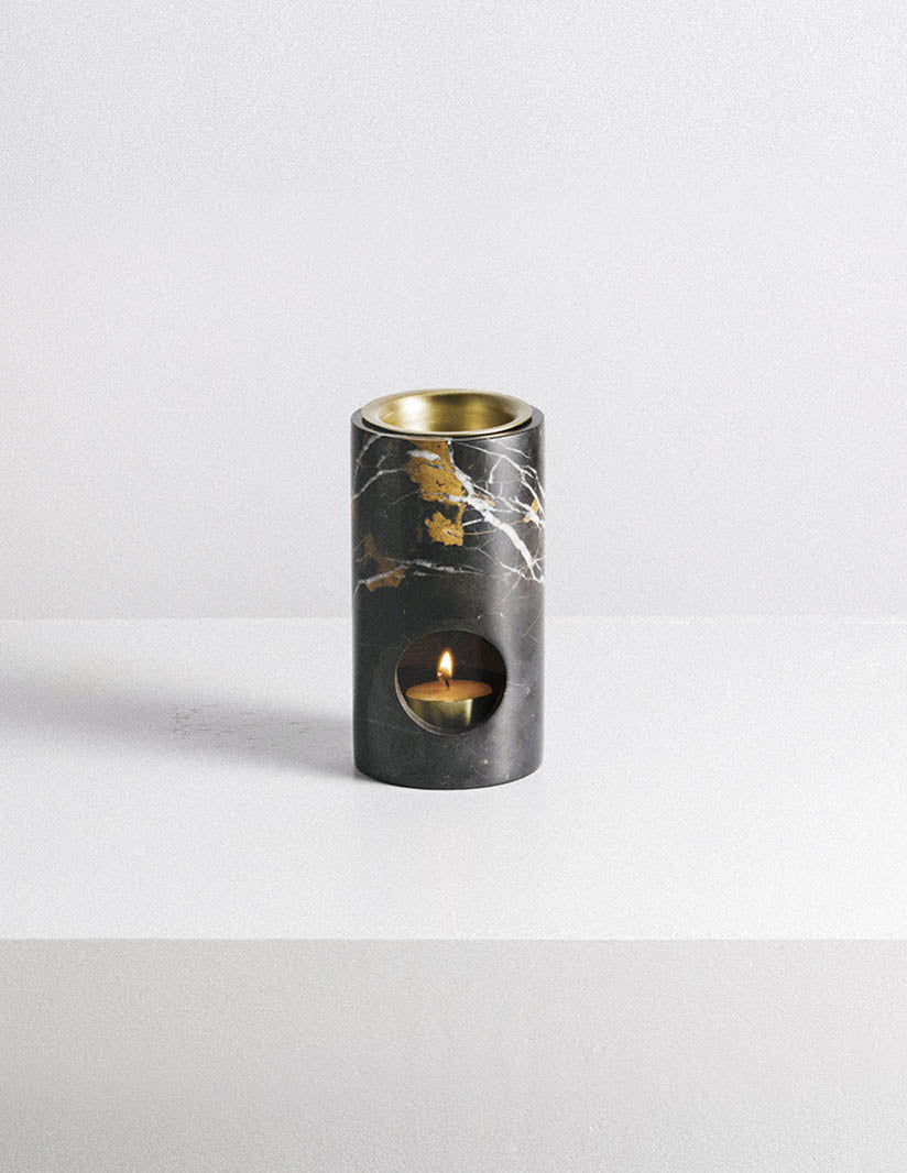 Addition Studio Synergy Oil Burner Black MarbleAddition Studio Synergy Oil Burner : Black Marble