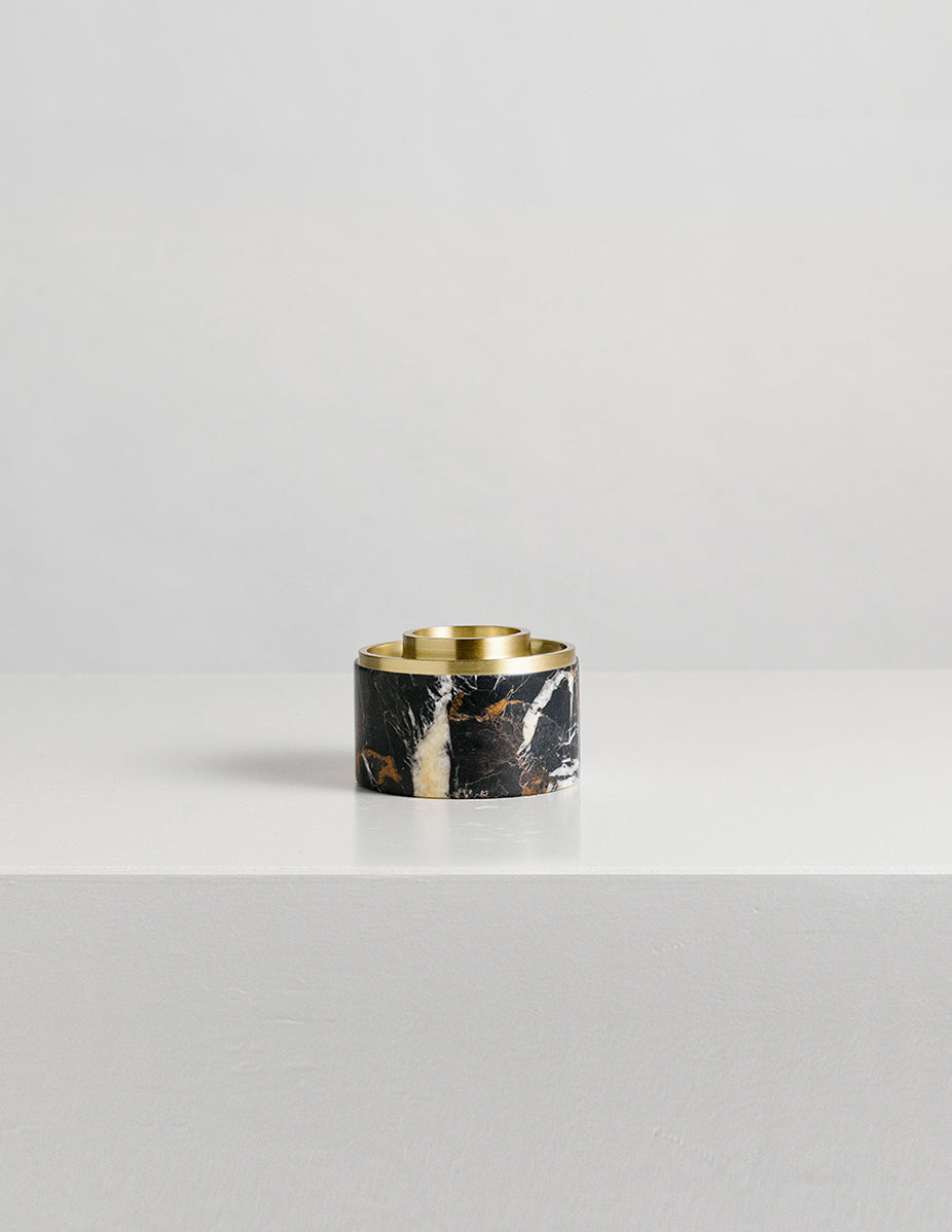 Addition Studio Asteroid Oil Burner : Black Marble