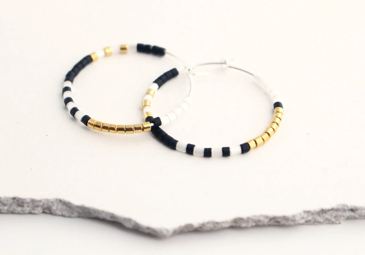 Black and White Hoops