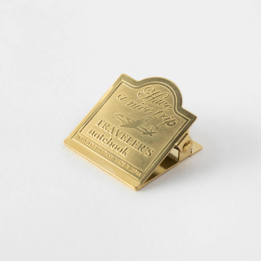 Brass Clip Airplane 030 . Travelers Journal