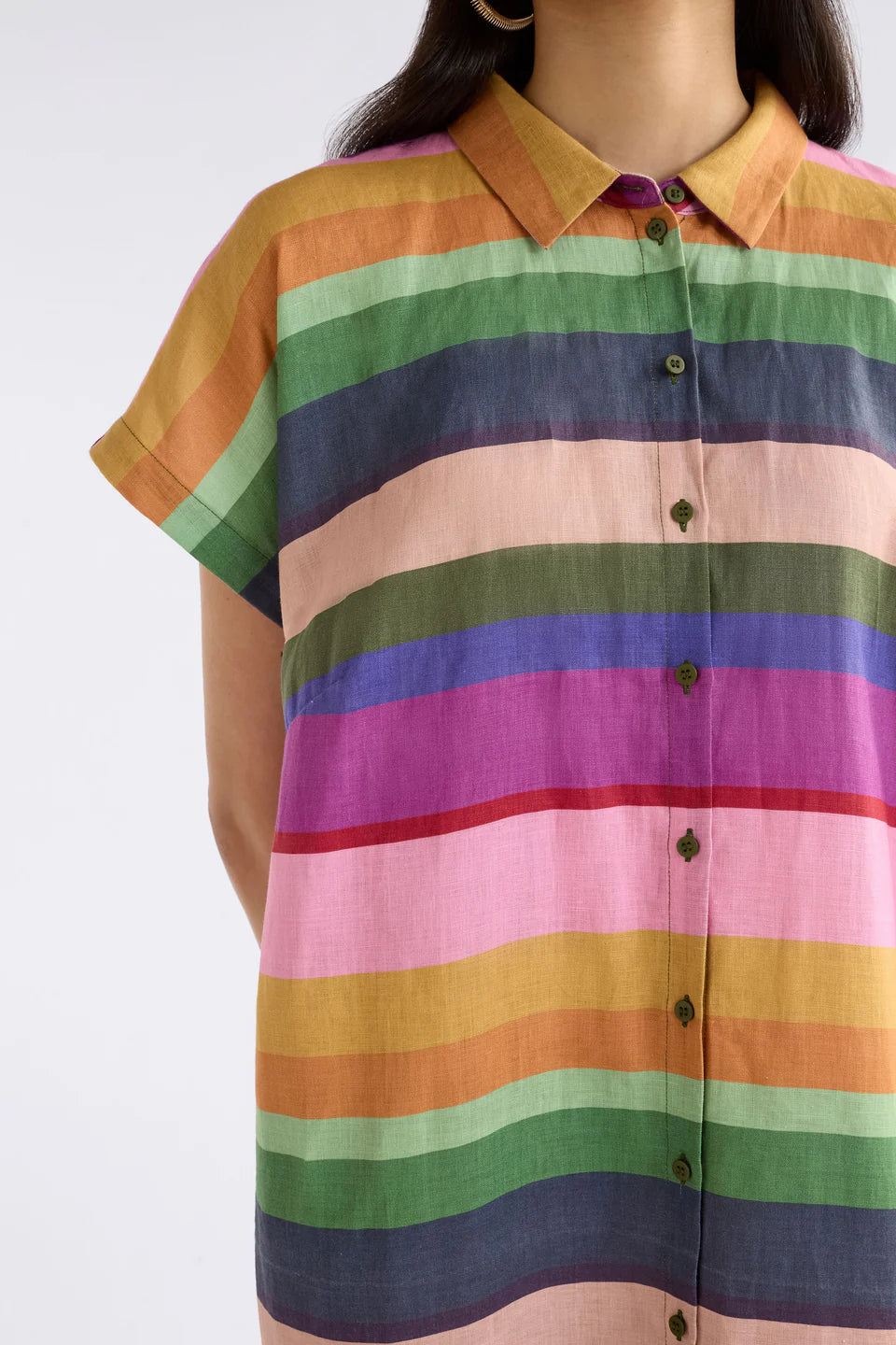 Tilko Linen Shirt Dress . Lysbro