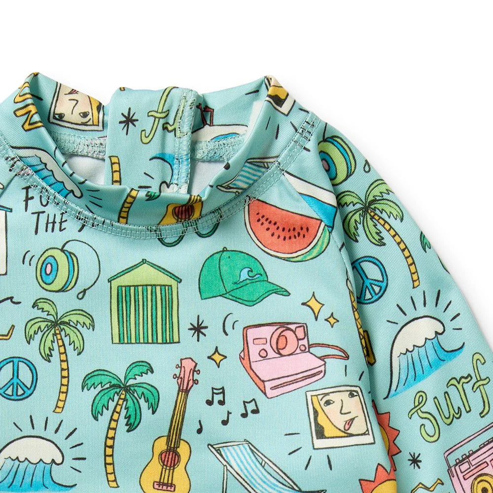 Sun, Surf & Sea Baby Rashie Set