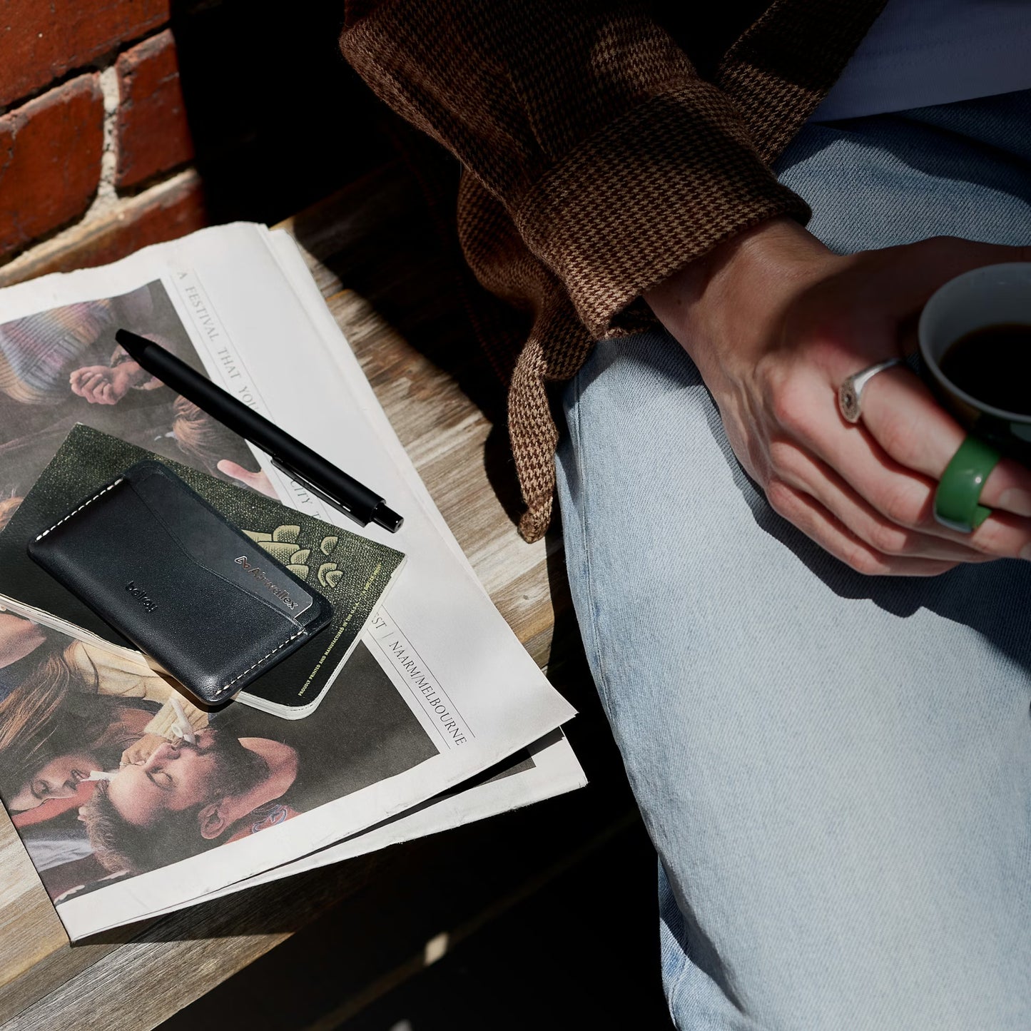 Bellroy Card Slip . Caramel