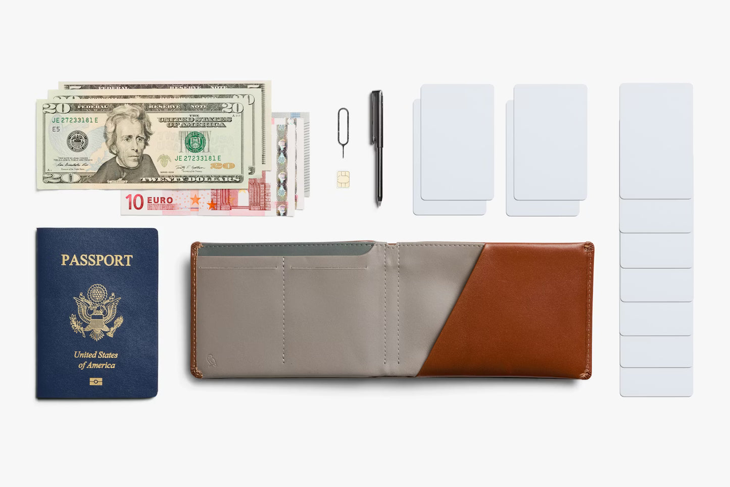 Bellroy RFID Travel Wallet . Sienna