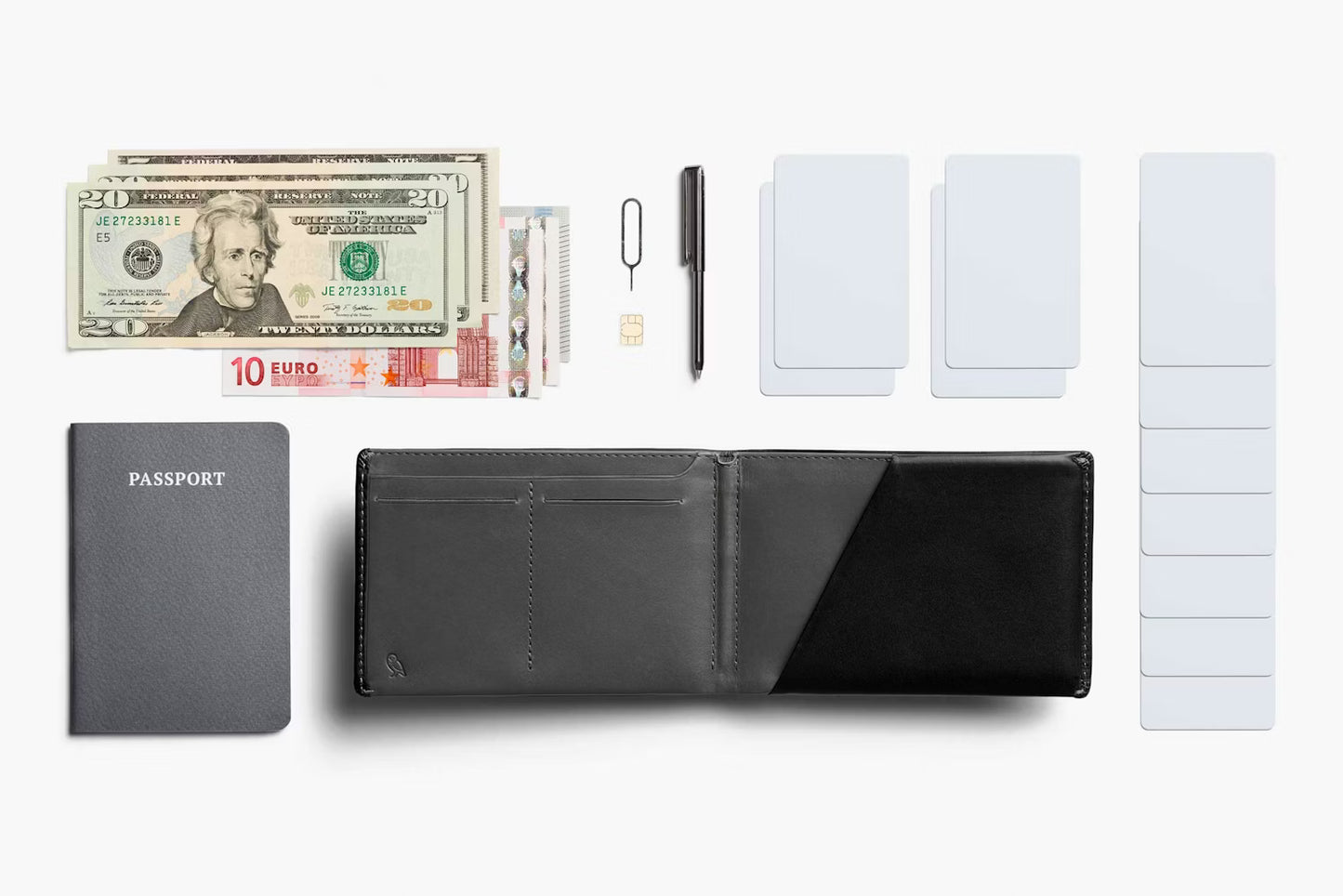 Bellroy RFID Travel Wallet . Black