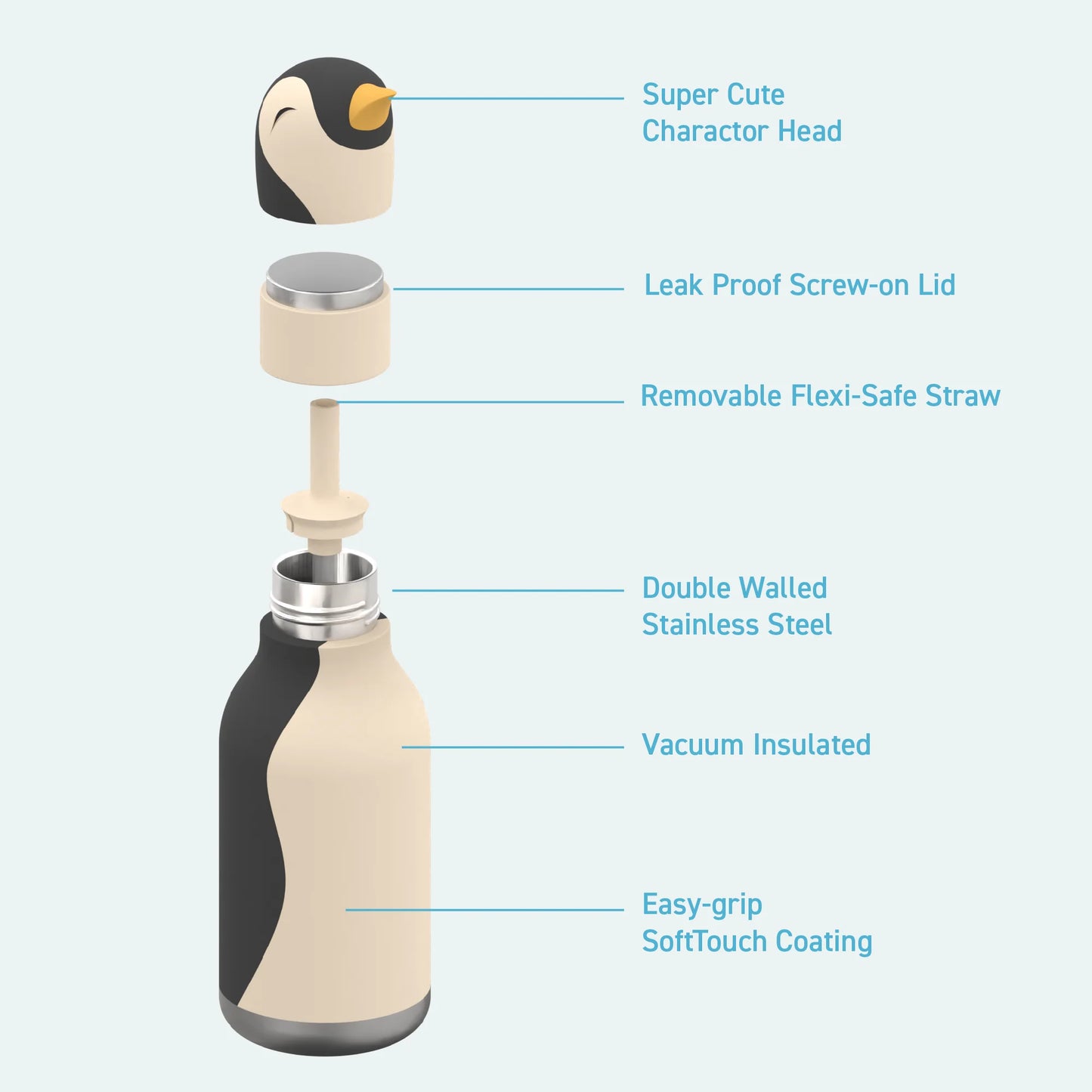 Penguin . Water Bottle