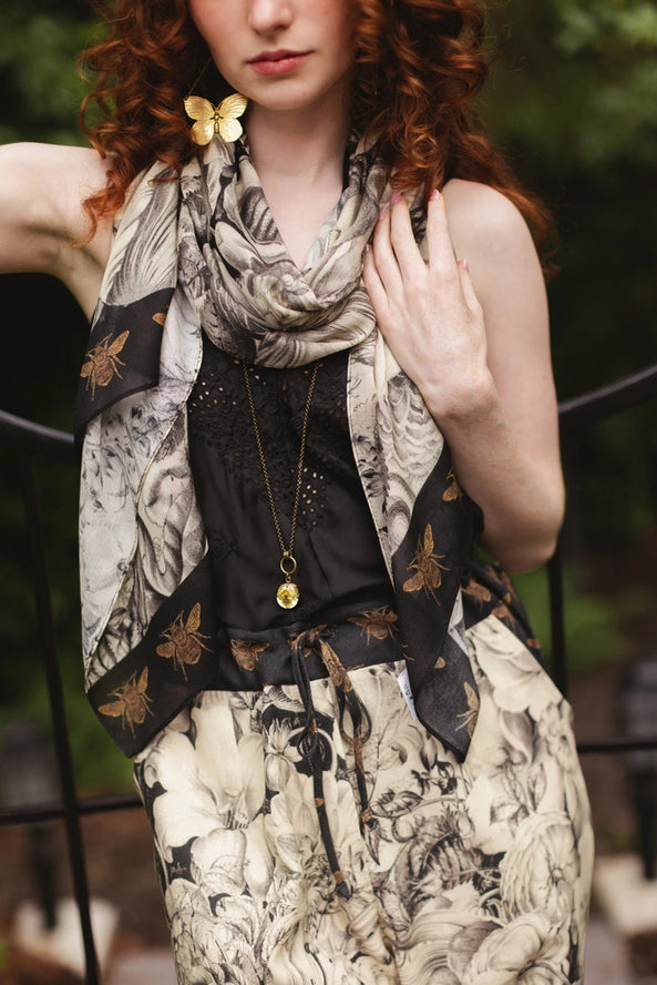 Scarf . Honey and the Moon