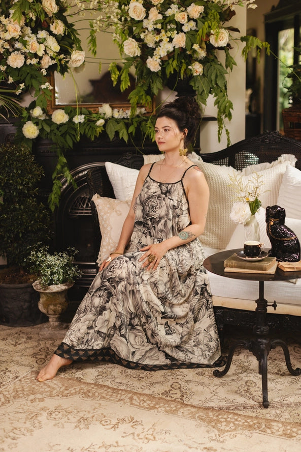 Slip Dress . Honey and the Moon