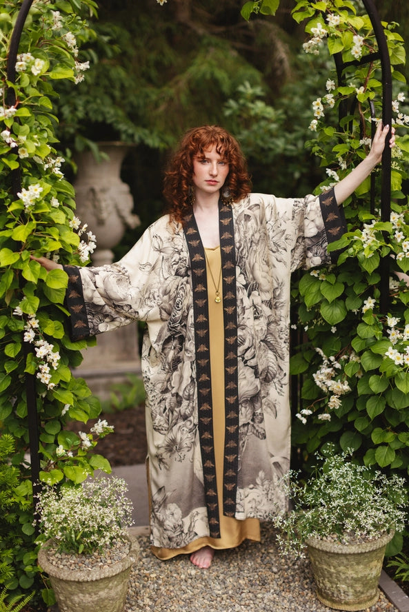 Opera Duster Kimono Robe . Honey and the Moon