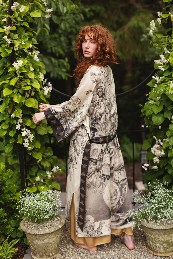 Opera Duster Kimono Robe . Honey and the Moon