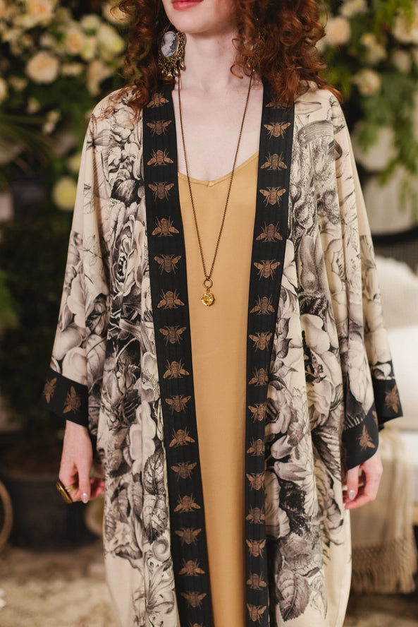 Opera Duster Kimono Robe . Honey and the Moon